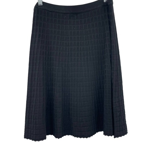 Max Studio Women Black Textured Sweater Skirt - Picture 7 of 8